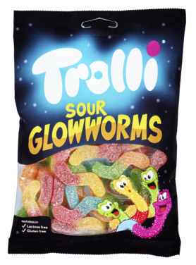 Sour Glowworms 200g