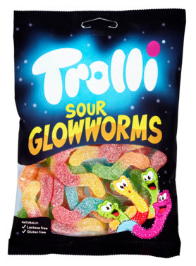 Sour Glowworms 200g