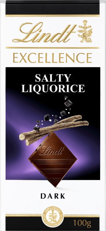 Lindt Excellence Dark Salty Liquorice 100g