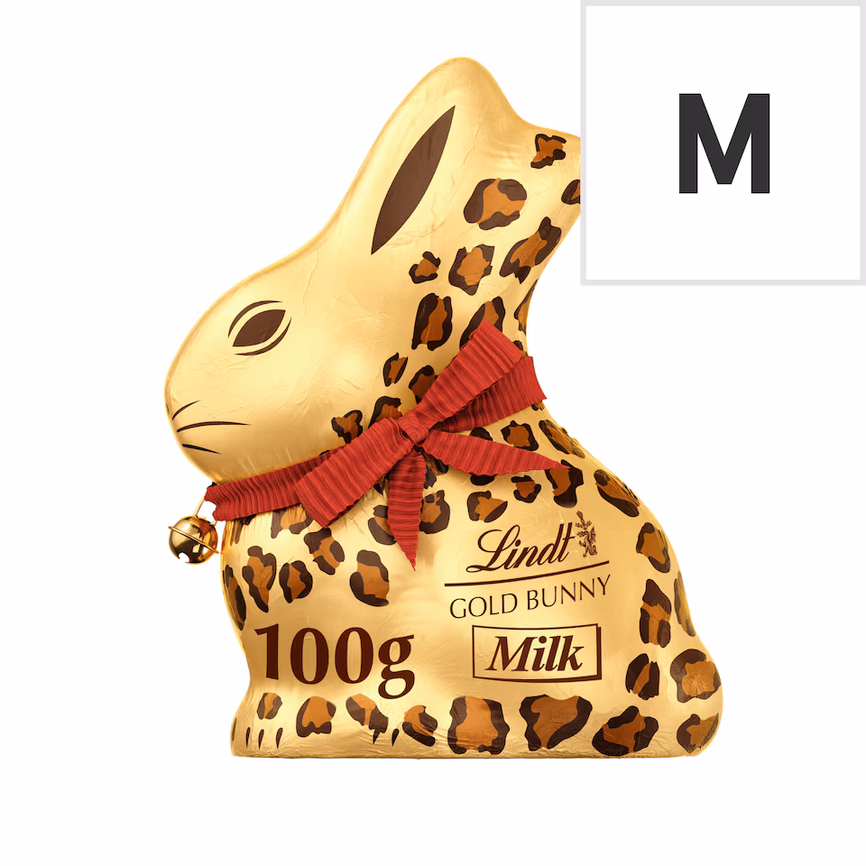 Lindt Gold Bunny Milk Chocolate Animal Print 100G