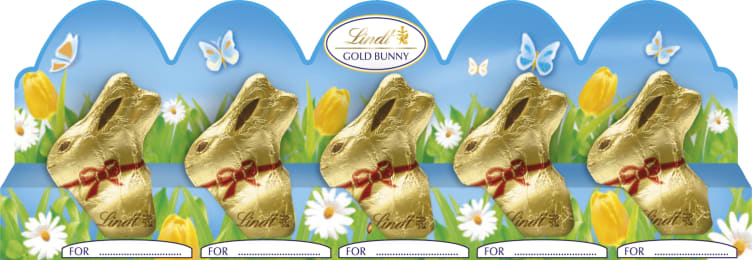 Gullhare Melk Mini 5x10g Lindt