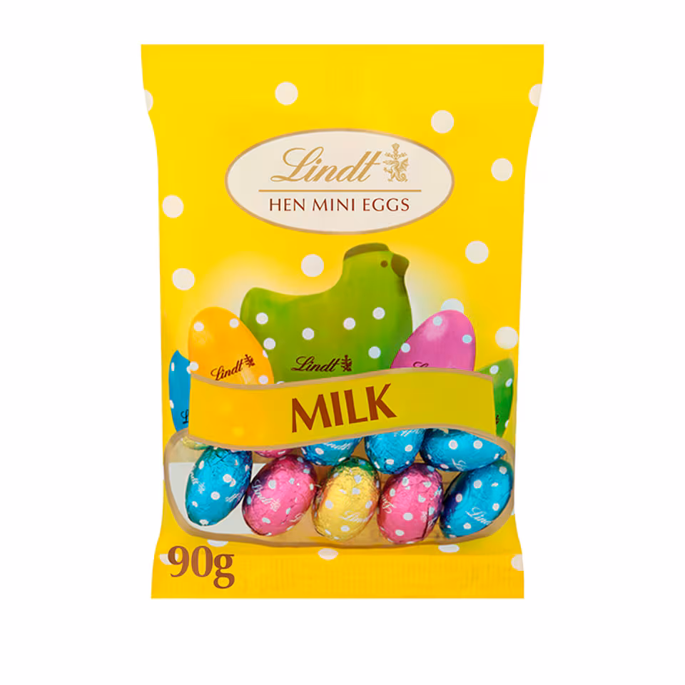 Lindt Hen Mini Chocolate Eggs 90g