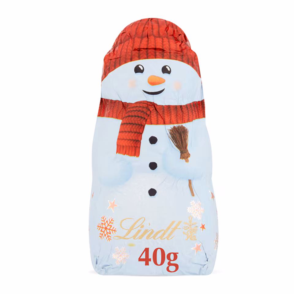 Lindt Milk Chocolate Snowman 40G