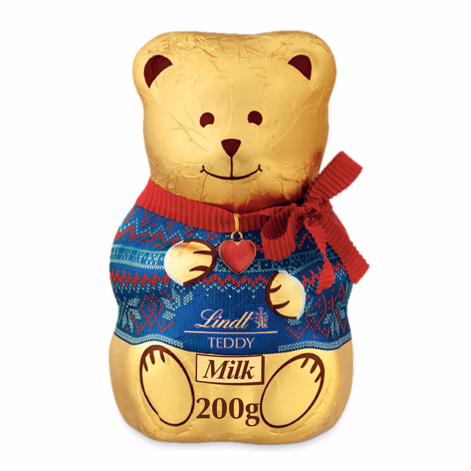 Lindt Teddy With Christmas Jumper Milk Chocolate 200G