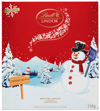 LINDOR Snowman Calendar 158g