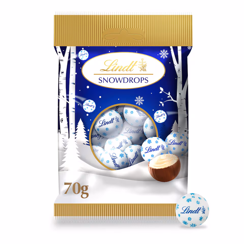 Lindt Snowdrops Chocolate Bag 70g