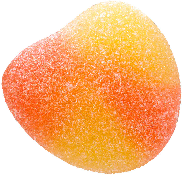Vingummi Fersken 3kg Snop