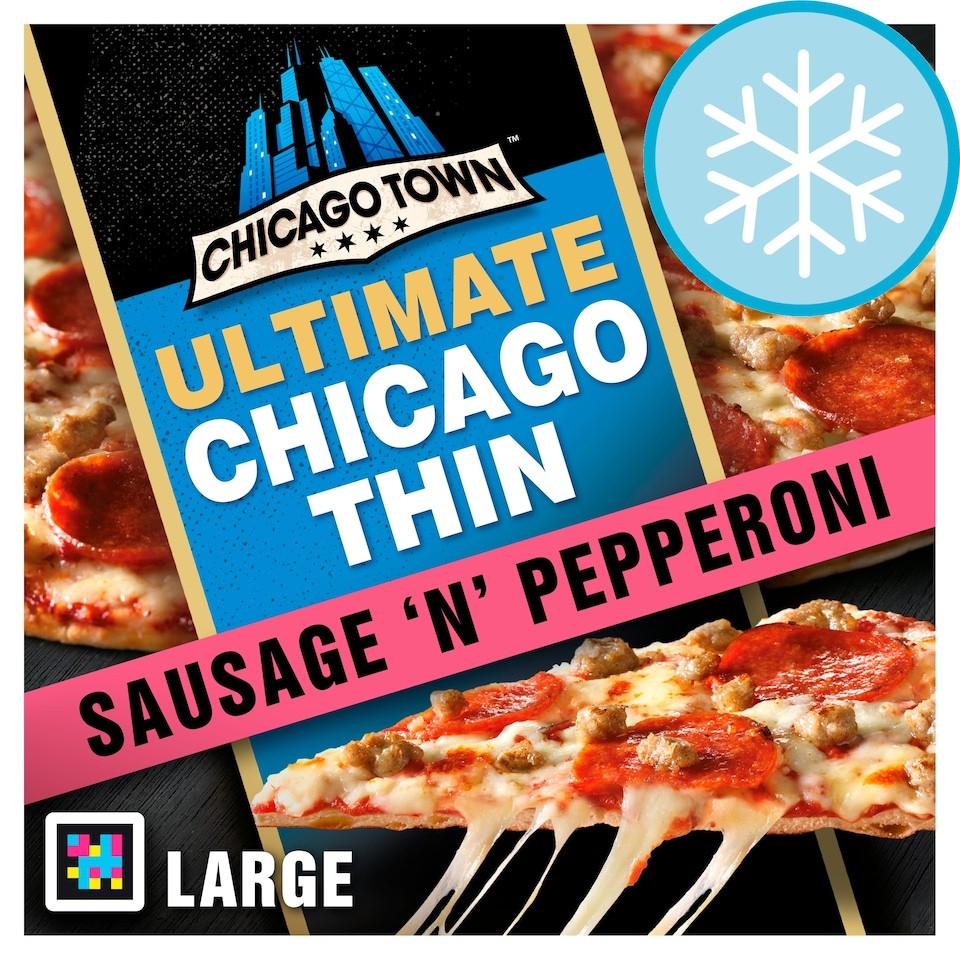 Chicago Town Ultimate Chicago Thin Sausage & Pepperoni Large Pizza