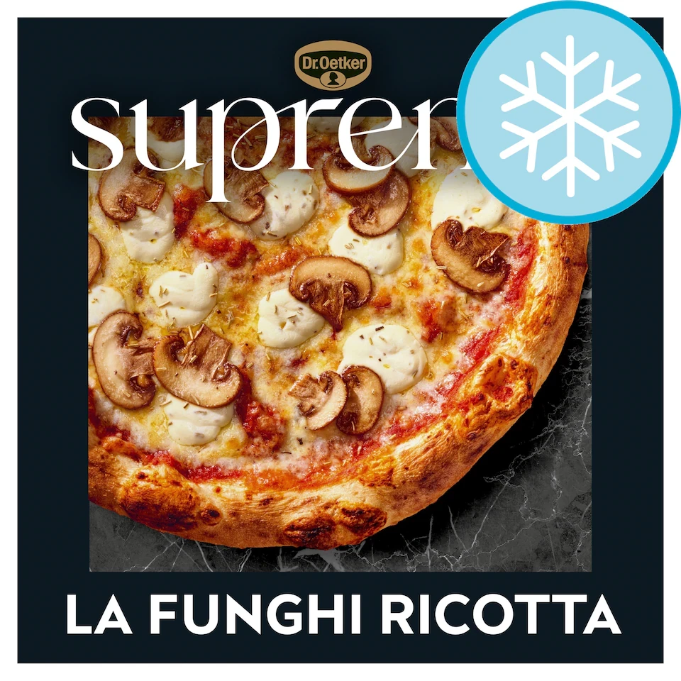 Dr. Oetker Suprema La Funghi Lemon Ricotta Mushroom Sourdough Pizza 454g