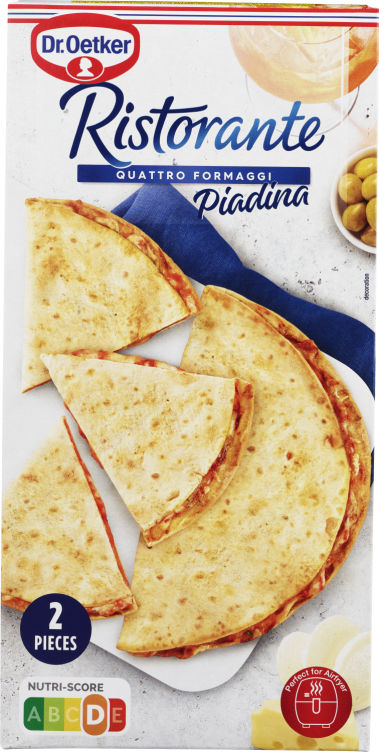 Ristorante Piadina Quattro Formaggi 2pk 280g Dr.Oetker
