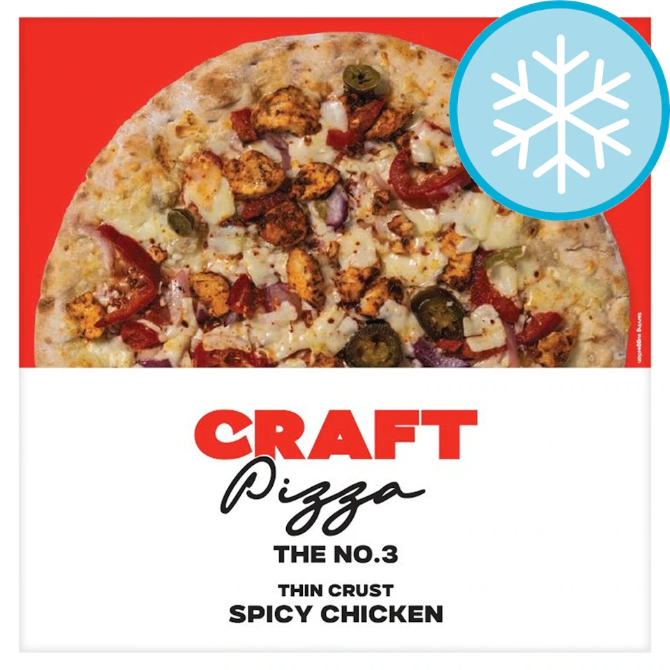 Craft Pizza No.3 Thin Crust Spicy Chicken 510g