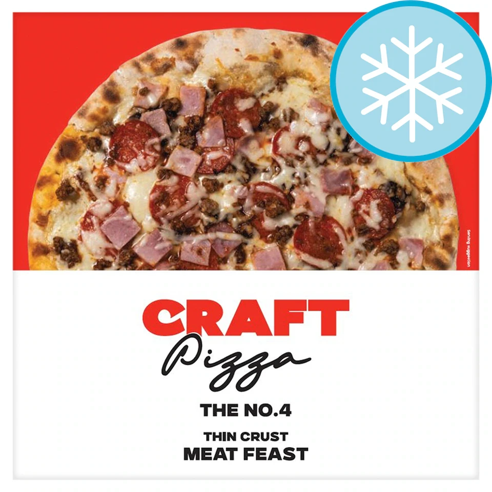 Craft Pizza Thin Crust takeaway Meat Feast 495g