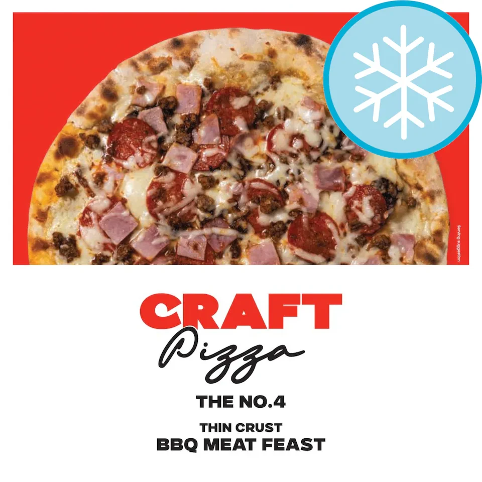 Craft Pizza Thin Crust takeaway Meat Feast 495g