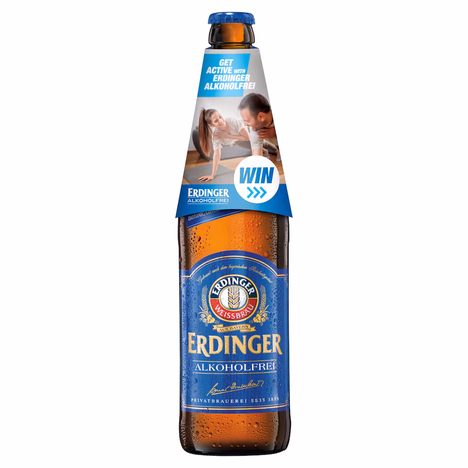 Erdinger Alkoholfrei Alcohol Free Wheat Beer Bottle 500ml