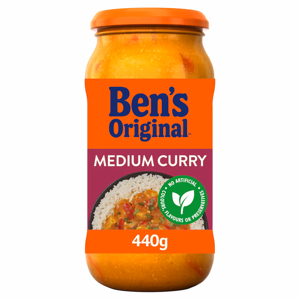 Ben's Original Medium Curry Sauce 440G