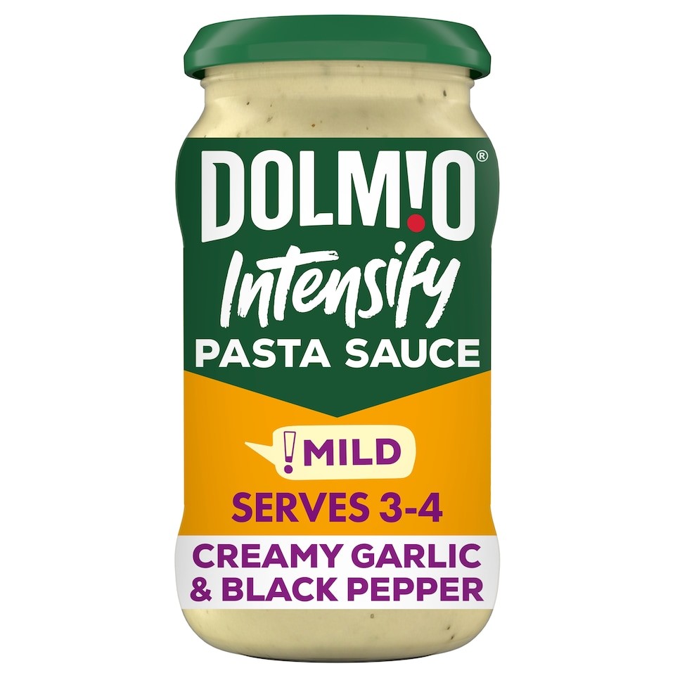 Dolmio Intensify Creamy Garlic & Black Pepper Sauce 390G