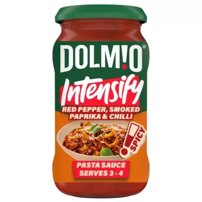 Dolmio Intensify Pasta Sauce Spicy Red Pepper Smoked Paprika & Chilli 400g