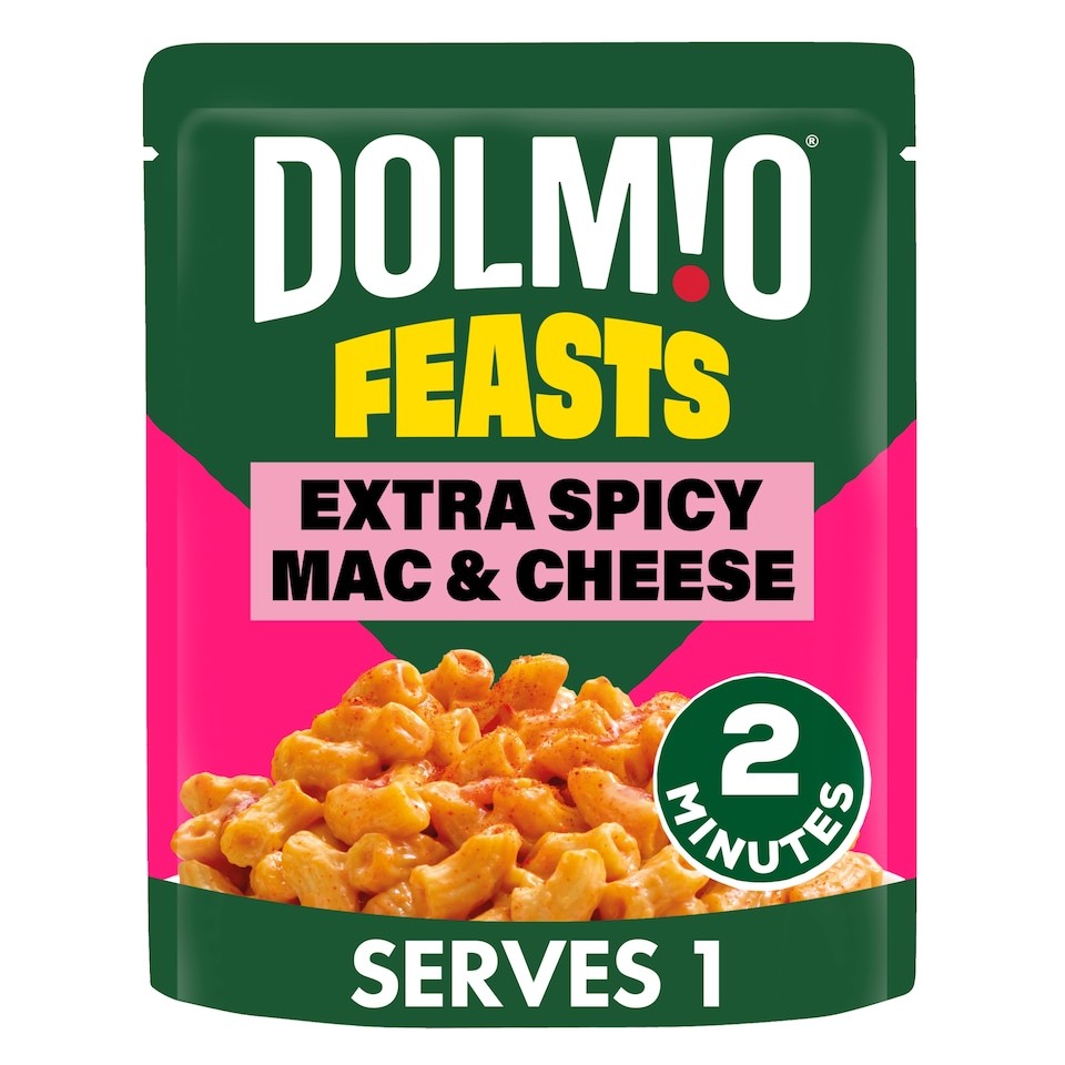 Dolmio Feasts Spicy Mac & Cheese Pasta Ready Meal 250g