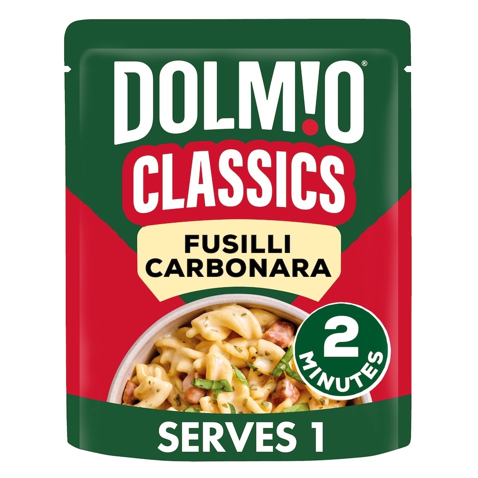 Dolmio Classics Carbonara Fusilli Pasta Ready Meal 250g
