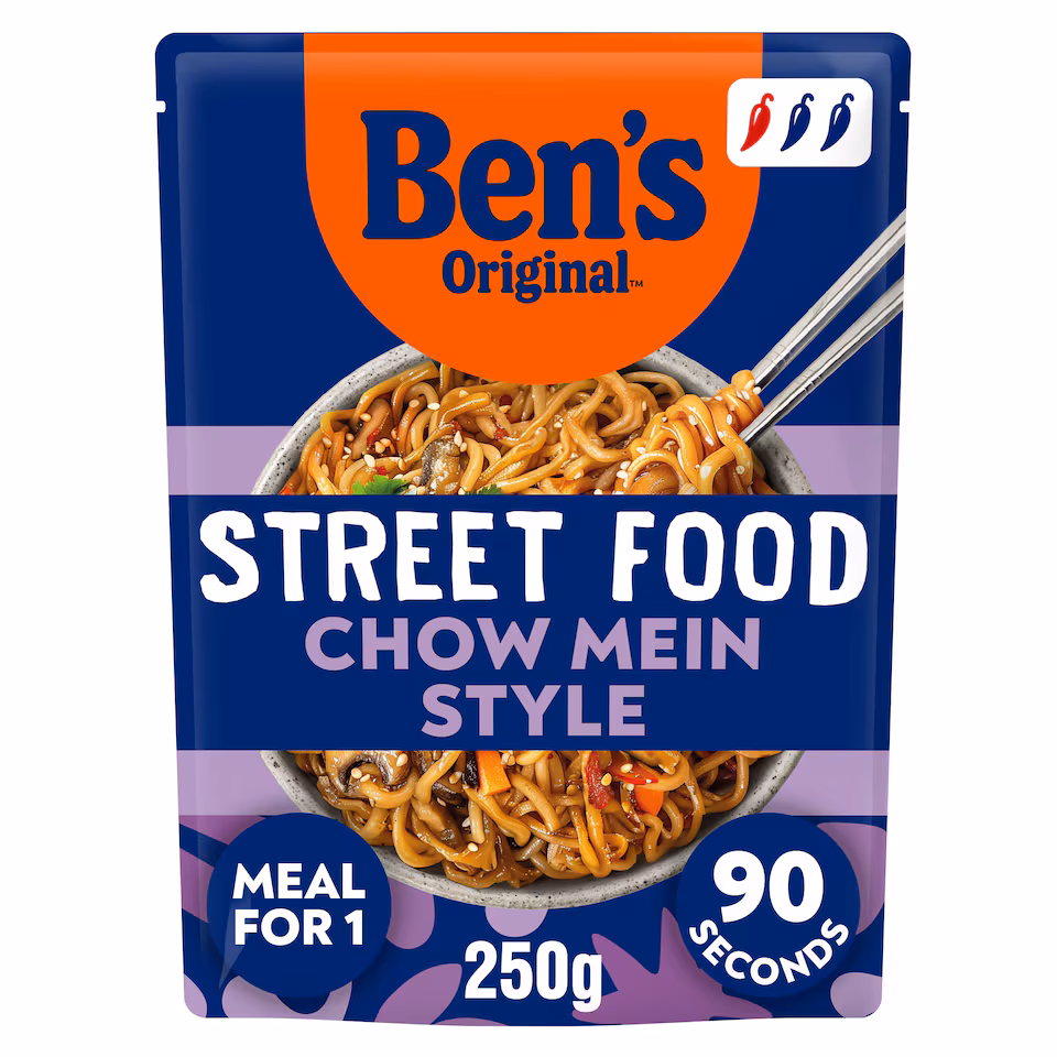 Ben's Original Street Food Chow Mein Style Noodles 250g