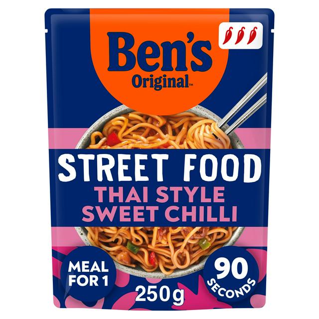 Ben's Original 250g Street Food Thai Style Sweet Chilli Noodles Ready Meal