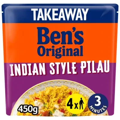Ben's Original Bens Original Takeaway Indian Style Pilau Microwave Rice 450g