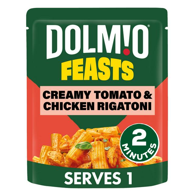 Dolmio Feasts 250g Creamy Tomato & Chicken Rigatoni Pasta Ready Meal