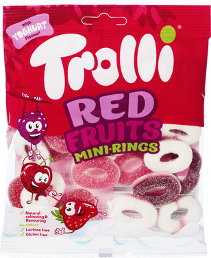 Trolli Red Fruit Mini-Rings 100g