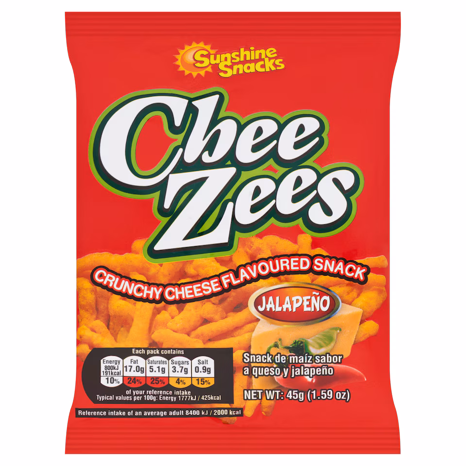 Cheezees Jalapeno 45G 45G