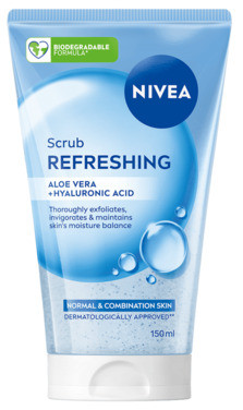 Nivea Scrub Refreshing Normal & Combination Skin, 150ml