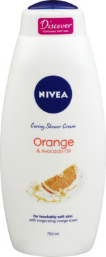 Nivea Shower Creme Orange & Avocado Oil, 750 ml