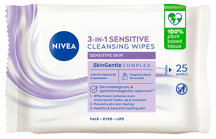 Nivea Cleansing Wipes Sensitive 25stk