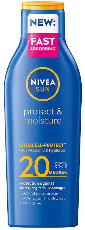 Nivea Sun Protect & Moisture Lotion Spf 20, 200ml