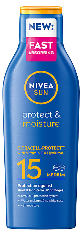 Nivea Sun Protect & Moisture Sun Lotion Spf15, 200ml
