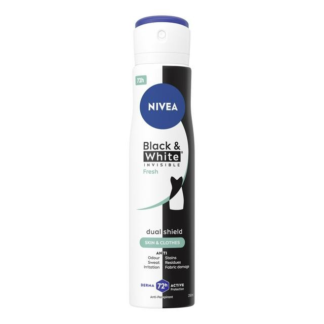 Nivea Black & White Fresh Anti Perspirant Deodorant Spray 250ml