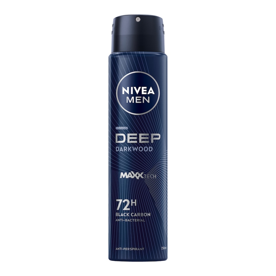 NIVEA MEN Deep Darkwood 72h Anti-Perspirant Deodorant Spray 250ml