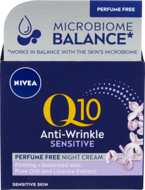 Nivea Q10 Anti-wrinkle Sensitive Parfume Free Night Cream 50ml