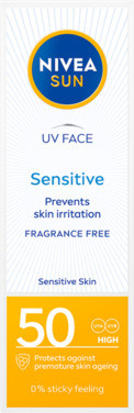Nivea Sun Uv Face Sensitive Cream Spf50, 50ml