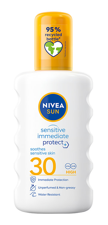 Nivea Sun Sensitive Immediate Protect Soothing Spray Spf 30, 200ml
