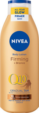 Nivea Body Lotion Gradual Tan Q10 Firming + Bronze, 200 ml