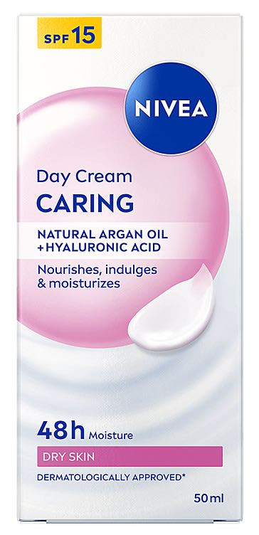 Nivea Dagkrem Spf15 Caring Dry&Sensitive Skin