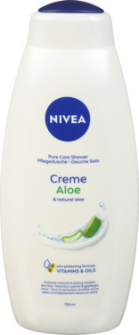 Nivea Shower Creme Aloe & Natural Aloe, 750ml