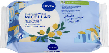 Nivea Cleansing Wipes Micellar Limited Edition, 25stk