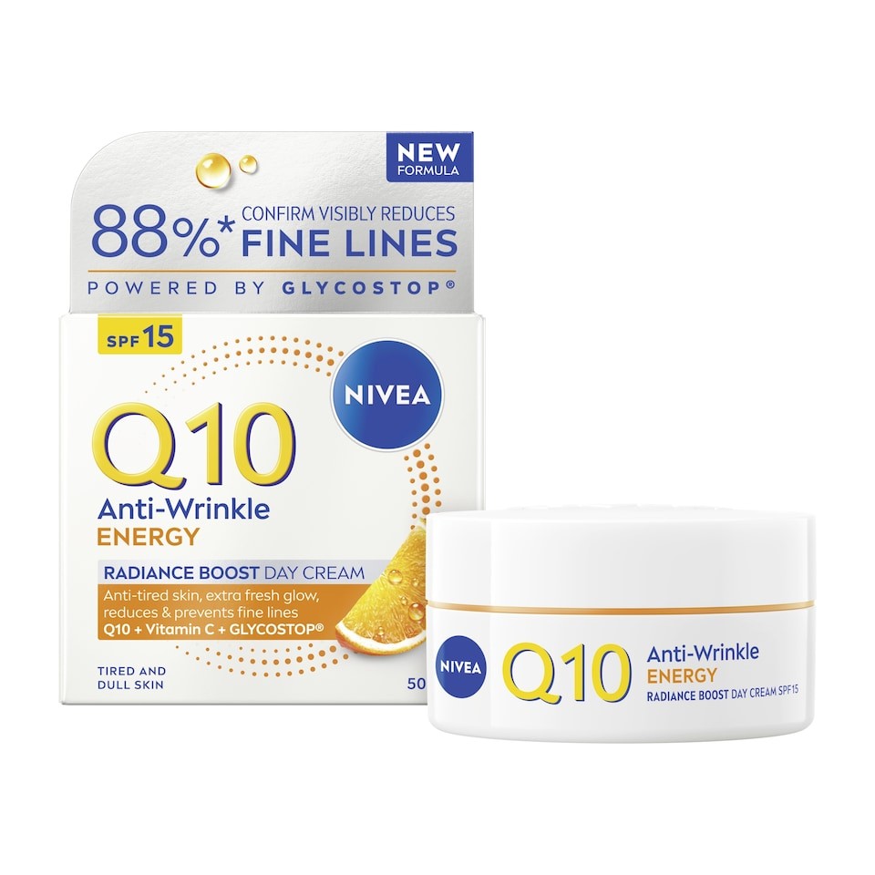 NIVEA Q10 Energy Day Cream Moisturiser SPF15 50ml