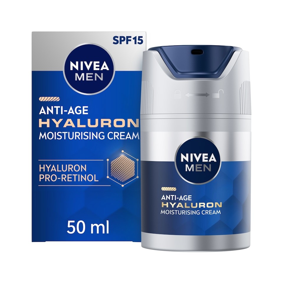 NIVEA MEN Anti-Age Hyaluron Moisturising Cream SPF 15 50ml