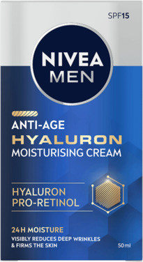 Nivea Men Anti-age Hyaluron Face Cream Spf15, 50ml