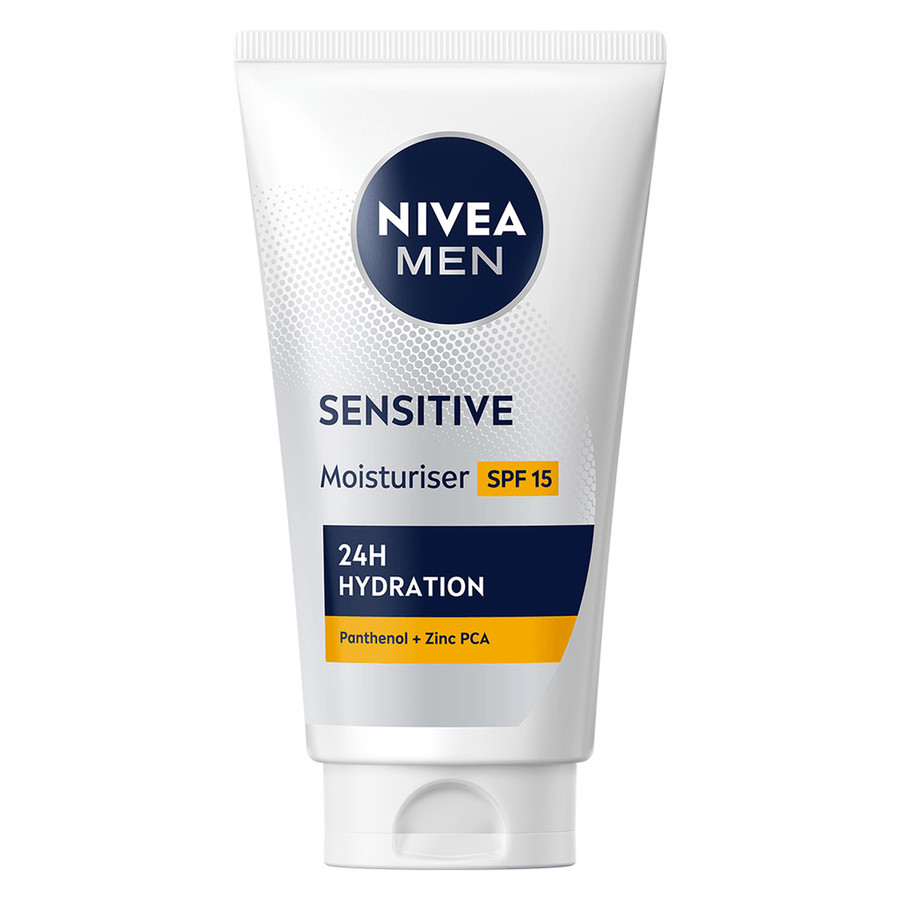 NIVEA Men Sensitive Moisturiser Face Cream SPF15 75ml