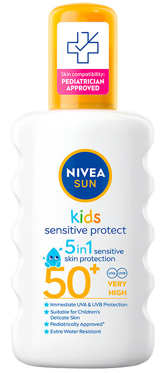 NIVEA Sun KIDS Sensitive Protect & Play Spray SPF 50+, 200ml