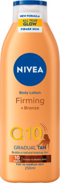 Nivea Body Lotion Firming Q10 + Bronze Gradual Tan, 250ml