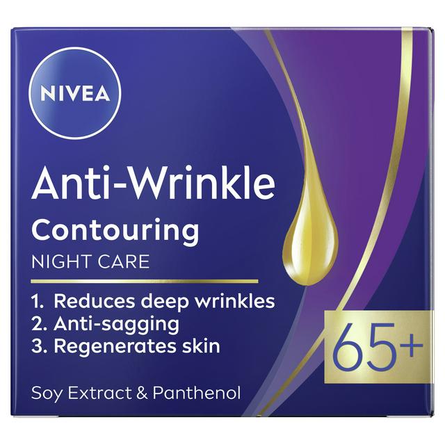 Nivea 50ml Anti Wrinkle 65+ Contouring Night Care Cream